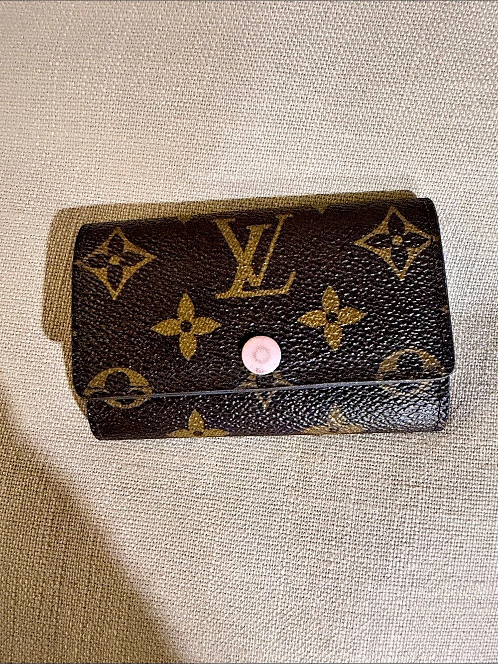 Louis Vuitton Monogram 6 Key Holder Rose Ballerine Brown & Pink